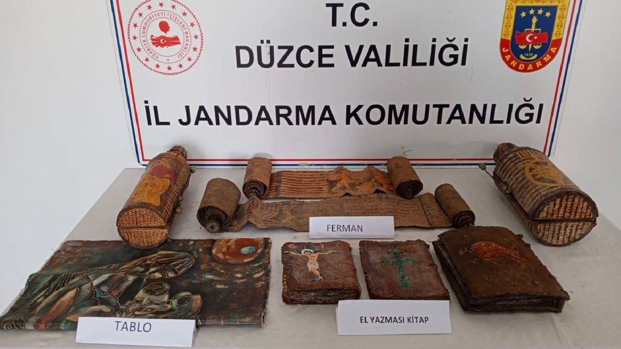 Düzce'de tarihi eser kaçakçılığına darbe: 4 gözaltı