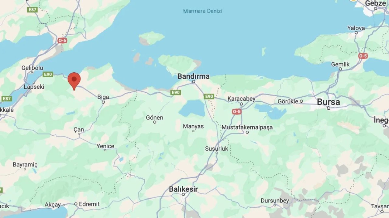 Çanakkale 4.6 Büyüklüğünde Depremle Sarsıldı